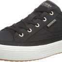 Skechers Women's Arch Fit Arcade Meet Ya There Sneakers (7, Black)