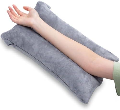1 MIDDLE ONE Arm Pillow, Memory Foam Arm Rest Pillow for Adults and Side Sleepers, Elbow Support Elevation Pillow for Post Surgery and Numbness with Removable Cover (Grey)