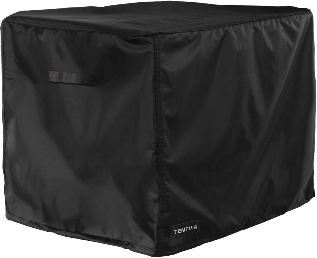 2025 New UpgradeTENTVIA Outdoor Generator Cover 26x20x20 Inches,600D Heavy-Duty Oxford Fabric,Dustproof and Waterproof Protection for Generators, Suitable for Most 3000-5000W Generators.Black