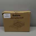 Kitsure Extendable Dish Drying Rack - Rust-Resistant Dish Racks for Kitchen Counter with Adjustable Support Legs, Cutlery Holder & Removable Draining Tray (Black, 15.6''-25.2''L  16.9''W  8.1''H)