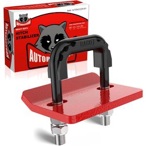 AUTORACCOON Hitch Tightener Anti-Rattle Clamp - Heavy Duty Hitch Stabilizer for 1.25" and 2" Trailer Hitches, Rubber Isolator and Anti-Rust Double Coating Protective