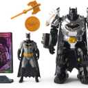 DC Comics, Metal Force Batman Action Figure, 6-Inch with 4-Inch Mini Figure, Built-in Blaster and Armor Suit, Super Hero Kids Toys for Boys and Girls Ages 4 and Up (Multicolor)
