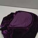 Urban CoCo Women's Elegant Long Sleeve Ruched Velvet Stretchy Long Dress (Large, Purple)