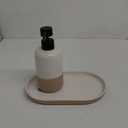 VCNY 3PC BATH ACCESSORY SET-EHITE/TAN