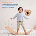 ECR4Kids Balance Board, Montessori Toy, Natural, 35.25 Inches L X 8.5 Inches W X 12 Inches H