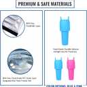 Wine Bottle Cooler Sleeve, Reusable Ice Wine Chiller for 750ml Bottles, Flexible Gel Ice Pack, Keep Wine Cold for Travel, Picnic Party
