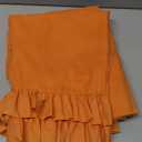 RUDONG M Ruffled Pillow Cases Set of 2, Standard Microfiber Pillowcases, Decorative Ruffle Pillow Covers with Envelope Closure, 20x26 Inches Orange Boho Pillow Shams