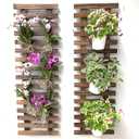 ShopLaLa Wall Planter Hanging Planter for Indoor Plants, Plant Stand, Air Plant Succulent Holder, Vertical Garden. Large Wall Decor for Living Room, Room Decor for Teens