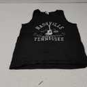 Nashville - Tennessee Country Music City Guitar Gift Tank Top (Small, Black)
