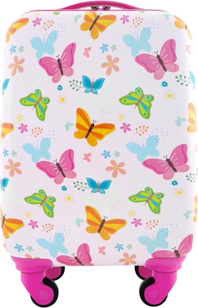 Travelers Club Kids' Luggage, Butterfly