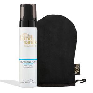 Bondi Sands Self Tanning Foam + Application Mitt | Includes Lightweight Sunless Foam + Reusable Mitt for a Flawless Finish (Single)