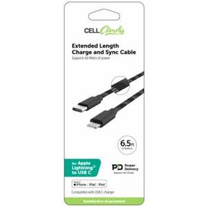 CellCandy Charge and Sync Cable USB to USB C/lighting 2 Pack