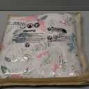 Cozaline Floral Queen Duvet Cover, 100% Cotton 3 Pieces Floral Bedding Sets with Zipper Closure Vintage Style Garden Comforter Cover, Soft Breathable, Lightweight