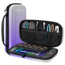 TiMOVO Carrying Case for Nintendo Switch 2 (2025), Large Capacity Protective Hard Shell Portable Travel Case Pouch for Switch 2, with 10 Game Card Slots and Pockets for Accessories, Gradient Purple