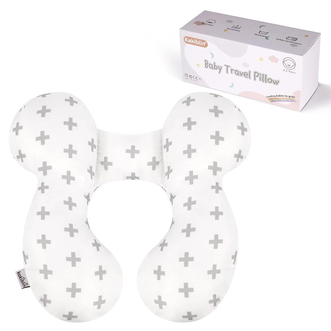 KAKIBLIN Baby Travel Pillow,Baby Neck Pillows for Car Seat,Upgraded Baby Head Pillow,Toddler Head and Neck Baby Support Pillow for Car Seat, Pushchair,Travel(Twig) (Twig) (Twig)