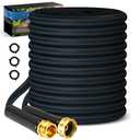 CXEZSIK Garden Hose 50ft Lightweight, Non-Expanding, Leak-Proof Metal Connector, No-Knot No-Tangle, Easy to Store and Carry, Wear-Resistant, 3/4GHT Flexible Water Hose, Hose for Yard, Garden, Outdoor