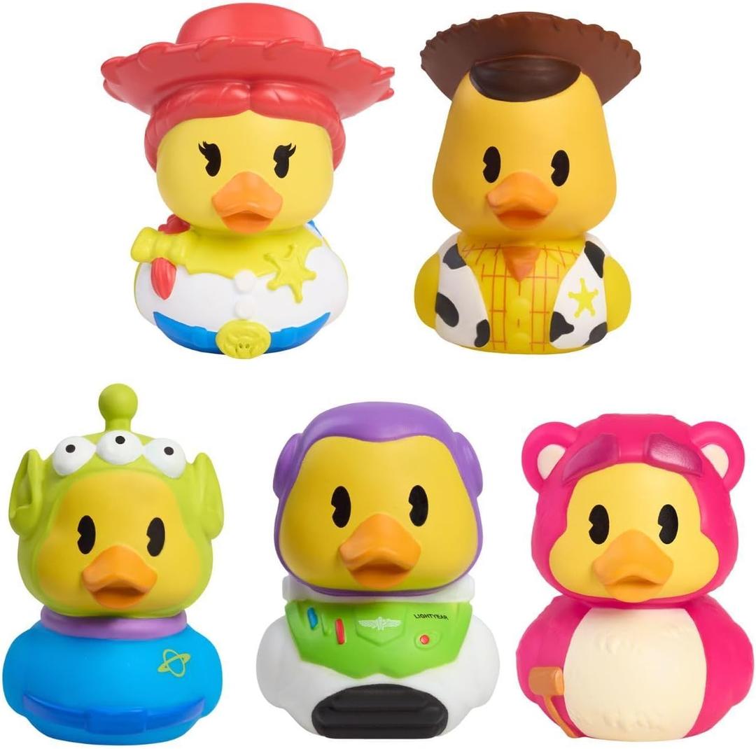 Duckalooz Disney and Pixar’s Toy Story Small Toy Duck Assortment | 5-pack, 2.75" toy collectible ducks - Woody, Buzz, Jessie, Alien, Lotso