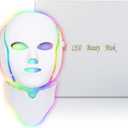 Red Light Mask for Face, 7 Custom Modes with Infrared, 850nm Infrared & Red Light Masks, Portable with Timer for Home Use