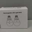 Brightown E26 Rechargeable Light Bulb with Remote Timer and 3 Color Temperatures, Battery Backup Bulb for Sconces and Lamps, E26 Detachable Charging for Non-Hardwired Fixture, Dimmer, 700LM