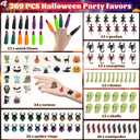 269 PCS Halloween Party Favors for Kids, 24 Pack Coffin Box Treat Goodie Bags with Non-Candy Treats Toys Bulk for Trick or Treat, Halloween goodie bag stuffersKids Prizes Classroom Basket Stuffers