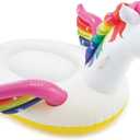 INTEX Enchanted Unicorn Inflatable Pool Float: Animal Pool Toy for Kids 2 Heavy-Duty Handles 88lb Weight Capacity 89" x 68" for Ages 3+