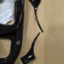 JWWY for Charger Center Consoles Dash Board Dashboard Instrument Gauge Cluster Dash Fascia Trim Panel Garnish Bezel for 2015-2024+ Dodge Charger Interior Accessories, ABS Bright Black 5pcs