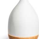 InnoGear Oil Diffuser, 300ML Ceramic Diffuser for Essential Oils Handcrafted Aromatherapy Diffuser Ultrasonic Cool Mist Humidifier with 4 Timers Waterless Auto Off for Room Office, White (Large)