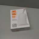 8 Gallon Code H Heavy Duty Trash Bags 1.2 Mil Heavy Duty | Reliable1st Compatible with simpleman Code H | White Drawstring (50 Count) 8 Gallon | 30-40 Liter