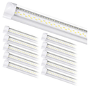 8Ft LED Shop Light Fixture - 8 Foot 100W 15000LM 6500K, Linkable with Plug Shop Lights for Garage,V Shape, 96" T8 LED Tube Light, Hight Output