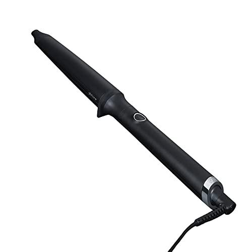 ghd Curve Creative Curl Wand - Tapered 0.9” to 0.1” Ceramic Curling Wand with 365ºF Safer-for-Hair Heat Technology, Cool Tip, Auto Sleep Mode and Long-Lasting Curls - Black