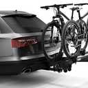 Thule T2 Pro XTR 2 Hitch Bike Rack - E-Bike Compatible - Tool-Free Installation - No Frame Contact - Tilts for Trunk Access - Fully Locking - Integrated Wheels For Transport - 100lb Load Capacity