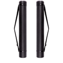 TRANSON 2-pack Durable Poster Storage Tube with Straps 24"-40" Extendable for Blueprints, Artwork, Maps, Posters