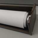 Joydeco 100% Blackout Roller Shades Cordless Blinds for Windows, Free-Stop Shades, UV Protection, Natural Woven Blinds for Home and Office, Light-Proof Aluminum Cover (Beige, 24" W x 75" H)