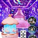Carousel Night Light for Kids, 15 Music+15 Films+315 Colors Star Projector for Kids Night Light Projector,360°+Remote+1200mah Star Lights for Ceiling,Unicorn Toys for Girls Room Decor Christmas Gifts