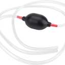 Performance Tool W1144 Deluxe Siphon Hose for Vehicle Engine Oils, Lubricants, and Other Fluids, Black/Clear