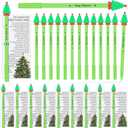 Sayglossy 25 Sets Funny Christmas Tree Pens Bulk Novelty Christmas Gel Ink Pens with Legend Cards Office Appreciation Gifts for Xmas Team Employee Coworkers Staff Teachers