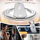 GripMate 2nd Gen for Magsafe Phone Grip for iPhone - Strong Dual-Sided Magnetic Phone Ring Holder - Detachable, Comfortable Finger Loop Stand for iPhone 17 Pro Max 16 15/14/13/12 Series (Silver)