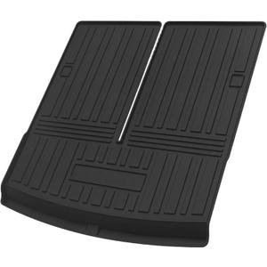 Flat Face Cargo Liner Rear Trunk Mat Trunk Cargo Luggage Boot Tray Mat Long Stripes and Interval Pattern for Volkswagen Tiguan 2018-2024 7 Seats