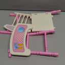 BABESIDE Baby Doll High Chair Toy Dining Chair for 10-12 Inch Dolls, Pretend Play Baby Doll Toy High Chair