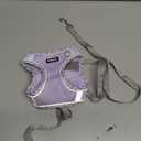 Petank Dog Harness for Small Medium Dogs No Pull, Puppy Harness and Leash Set, Step in Dog Harness for Walking, Running, Training, Small Dog Vest(Purple, S)