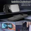 for Google Pixel 10A Case | Magnetic Kickstand Ring | Fit for MagSafe | Military-Grade Shockproof Protection | Slim Translucent Matte Cover, Black