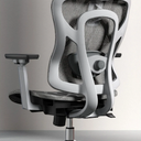 Logicfox Ergonomic Mesh Office Chair, High Back Desk Chair with 3D Armrests, Adaptive Thoracic Support, 3D Lumbar Support & Adjustable Headrest, Home Swivel Computer Chair with Tilt Function, LFMG004