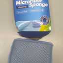 Miracle Microfiber Kitchen Sponge by Scrub-It - Non-Scratch Heavy Duty Dishwashing Cleaning sponges- Machine Washable - (Blue)