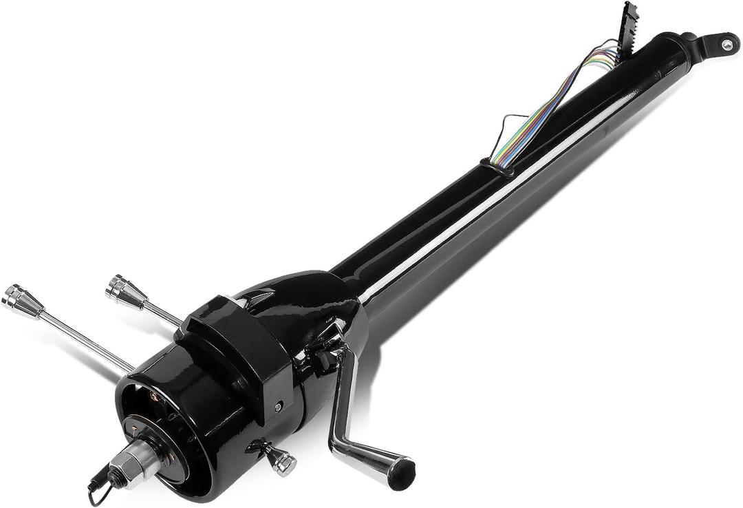DNA Motoring SC-AT32-BK 32 Inches Hot Rod Tilt Auto Automatic Style Steering Column Shifter Compatible with Chevy GM 55-59, Powdercoated Black