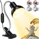 Reptile Heat lamp, heat lamps for reptiles, heat lamps for reptiles UVA/UVB Turtle Lamp, 360° Rotating Masking Lamp for Reptile Lizard, Turtle, Snake, Bearded Dragon, chicken with 3 Heat Bulbs 75W