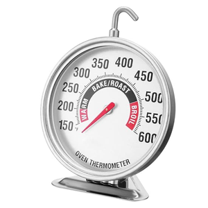 Extra Large 3" Oven Thermometer with Easy-Read Dial | 150-600°F Pro Accurate Temp Gauge for Kitchen, Baking, Grill & Meat | Hang or Stand for Gas/Electric Ovens