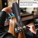 JINRI Hair Dryer 1875W, Negative Ionic Fast Dry Low Noise Blow Dryer, Black