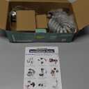 CECEFIN Kitchen Sink Sprayer Hose Attachment for Faucet, Kitchen Faucet Head Replacement w/ 79" Recoil Hose and Holder, Pressurized Water Saving Aerator & Diverter Valve, Faucet Sprayer Attachment Set (F- Grey- ON/OFF Pause Sprayer)