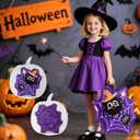 VINTS Spider Piata,Halloween Magie Spider Piata with Blindfold,Perfect for Boys Grils Birthday Party Game Activity Halloween Theme Parties Decorations(17.513.33.15in) Purple&Orange Pinata For Kids