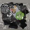 EXPAWLORER 6Pcs Anti-Slip Dog Socks to Prevent Licking Paws,Dog Shoes for Hot Pavement,Dog Booties Traction Control on Hardwood Floor,Boots & Paw Protectors, for Medium Senior Dogs (Grey, M)